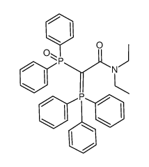 (diphenylphosphoryl)(N-diethylcarbamoyl) methylenetriphenylphosphorane结构式