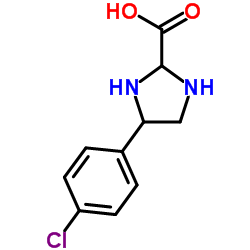 4-(4-Chlorophenyl)-2-imidazolidinecarboxylic acid结构式