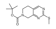 7-Boc-2-(methylthio)-5,6,7,8-tetrahydropyrido[3,4-d]pyrimidine Structure