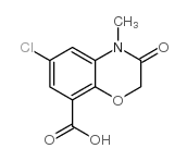 6-CHLORO-4-METHYL-3-OXO-3,4-DIHYDRO-2H-BENZO[B][1,4]OXAZINE-8-CARBOXYLIC ACID Structure