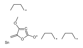 4-methoxy-5-methylidene-3-tributylstannylfuran-2-one Structure