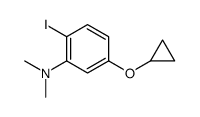 5-cyclopropyloxy-2-iodo-N,N-dimethylaniline结构式