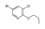 5-Bromo-3-chloro-2-propoxypyridine结构式