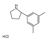 (S)-2-(3,5-DIMETHYLPHENYL)PYRROLIDINE HYDROCHLORIDE Structure
