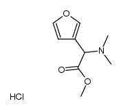 2-(N,N-dimethylamino)-2-(3'-furyl)acetic acid methyl ester hydrochloride结构式