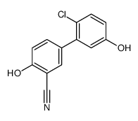 5-(2-chloro-5-hydroxyphenyl)-2-hydroxybenzonitrile结构式