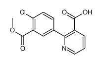 2-(4-chloro-3-methoxycarbonylphenyl)pyridine-3-carboxylic acid Structure