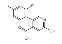 5-(2-fluoro-4-methylphenyl)-2-oxo-1H-pyridine-4-carboxylic acid Structure