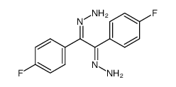 1,2-bis(4-fluorophenyl)-1,2-dihydrazonoethane Structure