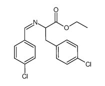 ethyl (Z)-2-((4-chlorobenzylidene)amino)-3-(4-chlorophenyl)propanoate Structure