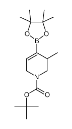 tert-butyl 3-methyl-4-(4,4,5,5-tetramethyl-1,3,2-dioxaborolan-2-yl)-3,6-dihydro-2H-pyridine-1-carboxylate Structure