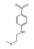 N-(2-methylsulfanylethyl)-4-nitroaniline Structure