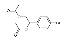 acetic acid 2-acetoxy-1-(4-chloro-phenyl)-ethyl ester结构式