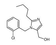 [2-butyl-3-[(2-chlorophenyl)methyl]imidazol-4-yl]methanol结构式