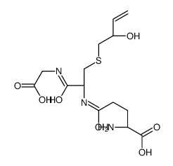 S-(2-hydroxy-3-buten-1-yl)glutathione Structure