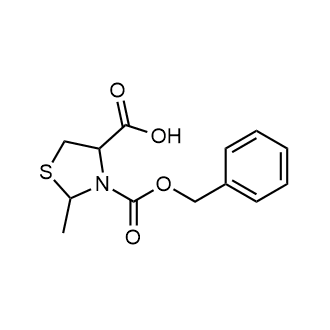 3-((苄氧基)羰基)-2-甲基噻唑烷-4-羧酸结构式
