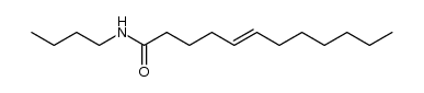 trans-dodecene-5-carboxylic acid N-butylamide Structure