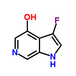 3-Fluoro-1H-pyrrolo[2,3-c]pyridin-4-ol结构式
