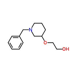 2-[(1-Benzyl-3-piperidinyl)oxy]ethanol Structure