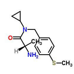 N-Cyclopropyl-N-[4-(methylsulfanyl)benzyl]-L-alaninamide Structure