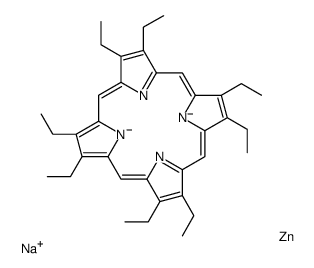 sodium,2,3,7,8,12,13,17,18-octaethylporphyrin-21,22-diide,zinc Structure