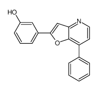 3-(7-phenyl-furo[3,2-b]pyridin-2-yl)-phenol结构式