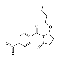 5-butoxy-1-(4-nitrobenzoyl)pyrrolidin-2-one结构式