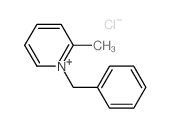 Pyridinium,2-methyl-1-(phenylmethyl)-, chloride (1:1) structure