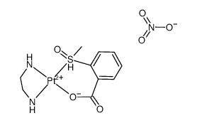(1,2-ethylenediamine)((+/-)-2-(methylsulfinyl)benzoato)platinum(II) nitrate结构式
