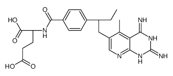 10-ethyl-5-methyl-5,10-dideazaaminopterin结构式