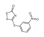 5-((3-nitrophenyl)thio)-3H-1,2,4-dithiazol-3-one Structure
