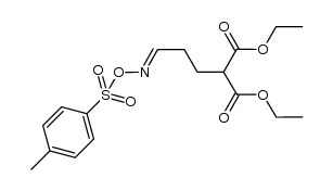 diethyl 2-(3-(tosyloxyimino)propyl)malonate Structure