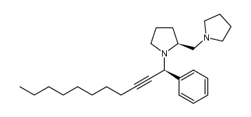 (S)-1-((S)-1-phenylundec-2-yn-1-yl)-2-(pyrrolidin-1-ylmethyl)-pyrrolidine结构式