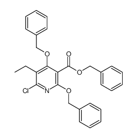 benzyl 2,4-bis(benzyloxy)-6-chloro-5-ethylnicotinate结构式