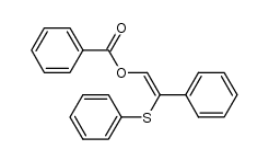 β-benzoyloxy-α-(phenylthio)styrene Structure