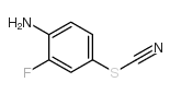 2-氟-4-硫代氰酰基苯胺结构式