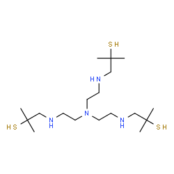 tris(2-methyl-(2-propanethiol))aminoethylamine Structure