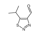 1,2,3-Thiadiazole-4-carboxaldehyde, 5-(1-methylethyl)- (9CI) Structure