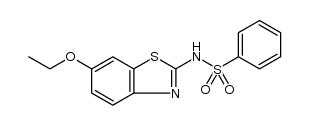 N-(6-乙氧基-2-苯并噻唑基)苯磺酰胺图片