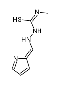 1-methyl-3-(pyrrol-2-ylidenemethylamino)thiourea结构式