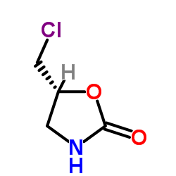 (5R)-5-(Chloromethyl)-1,3-oxazolidin-2-one Structure