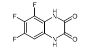 5,6,7-trifluoro-1,4-dihydroquinoxaline-2,3-dione结构式