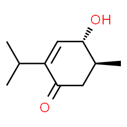 2-Cyclohexen-1-one,4-hydroxy-5-methyl-2-(1-methylethyl)-,trans-(-)-(9CI)结构式