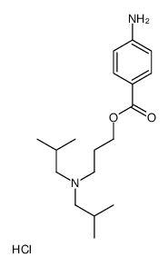 3-(4-aminobenzoyl)oxypropyl-bis(2-methylpropyl)azanium,chloride结构式