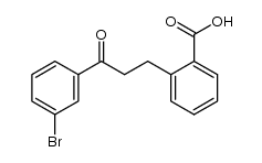 2-[3-(3-bromo-phenyl)-3-oxo-propyl]-benzoic acid结构式
