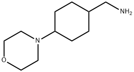[4-(4-吗啉基)环己基]甲胺结构式