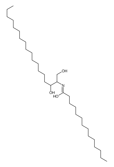 N-(1,3-dihydroxyoctadecan-2-yl)tetradecanamide结构式