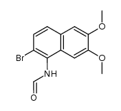 N-(2-bromo-6,7-dimethoxynaphthalen-1-yl)formamide结构式