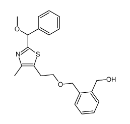 (2-{2-[2-(Methoxy-phenyl-methyl)-4-methyl-thiazol-5-yl]-ethoxymethyl}-phenyl)-methanol Structure
