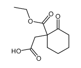 1-carboxymethyl-2-oxo-cyclohexane carboxylic acid ethyl ester Structure